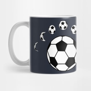 Soccer ball moon Mug